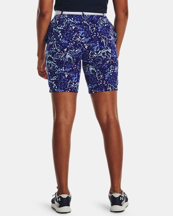 Women's UA Links Printed Shorts, Blue, pdpMainDesktop image number 1